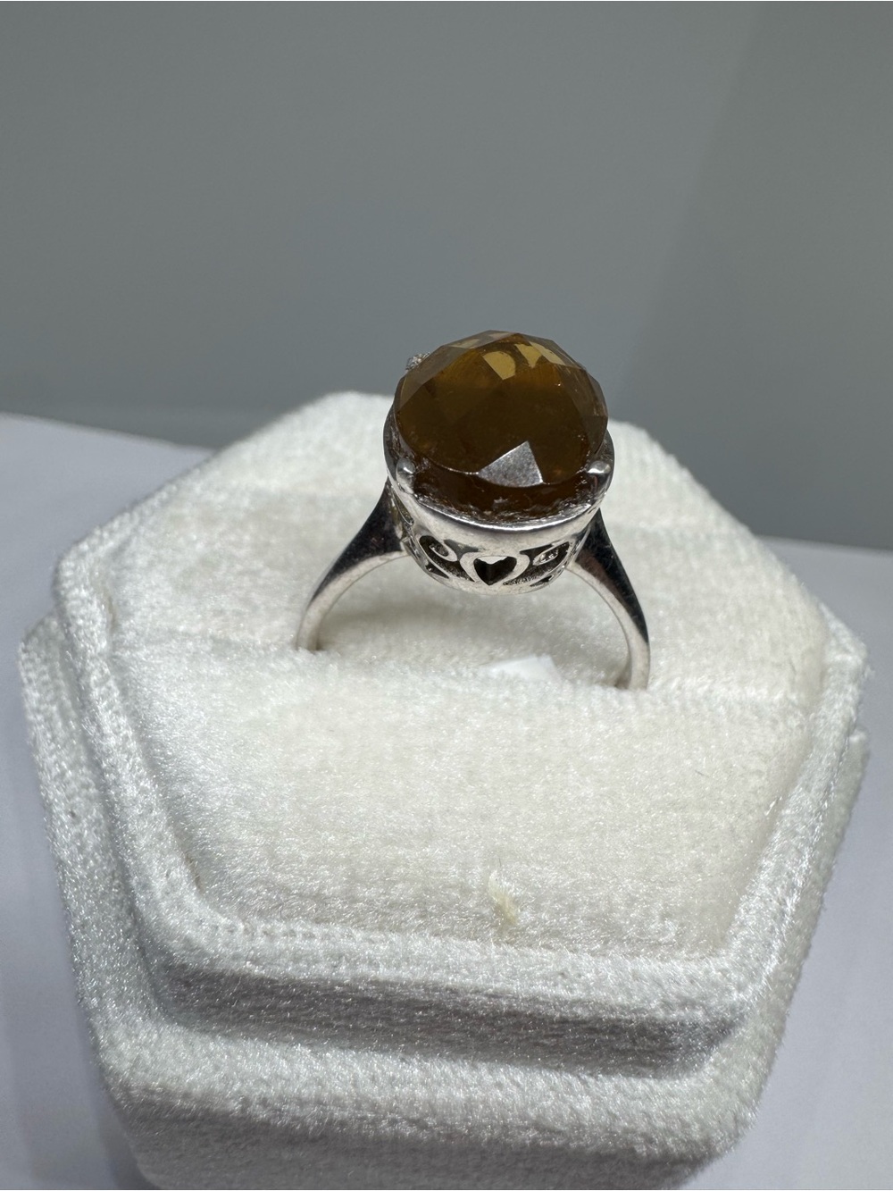 925 Sterling Silver 9K Gold Plated Sultanite Ring Size 8 | Ukrainian ring - Picture 7 of 17
